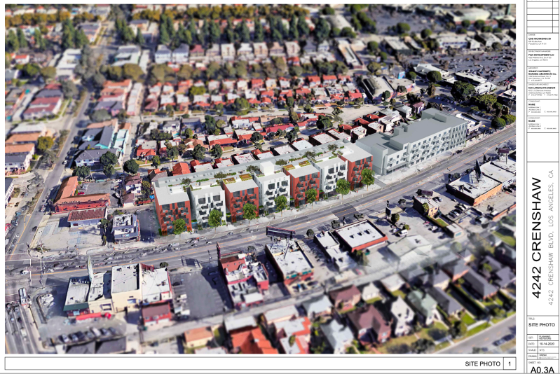 The 124-unit mixed use project replacing the car wash at 4218-4248 S. Crenshaw Blvd. was just approved by the Planning Commission. It will next head to City Council for final approval. It is one of several changing the landscape along the corridor.