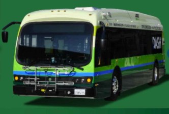 LADOT DASH electric shuttle bus - via LADOT