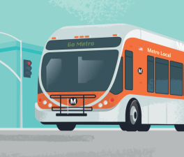 Metro bus graphic by Metro