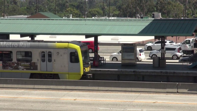 Didn't Metro already already learn not to put stations on freeways? Metro C (Green) Line image via Streetfilms