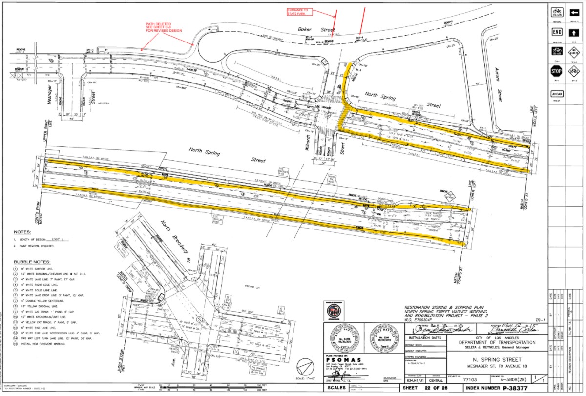 Bureau of Engineering plan for