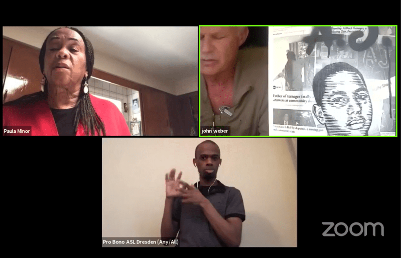 John Weber, the father of Anthony "A.J." Weber, the unarmed 16-year-old who was killed by sheriff's deputies in 2018, speaks on the ongoing harassment of his family during the recent "Stop L.A. Sheriffs Attacks" forum organized by BLM-LA and Centro CSO. BLM-LA's Paula Minor moderated the second half of the forum. Interpretation was provided by Pro Bono ASL.