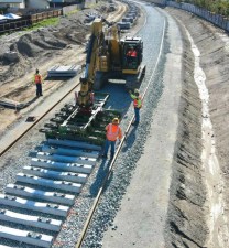Foothill Gold Line construction photo - via Construction Authority
