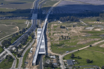 High-Speed Rail construction in the Central Valley