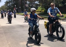 Councilmember Nithya Raman and Streetsblog L.A. Editor Joe Linton - photo courtesy of LACBC