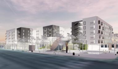 Rendering of the Vermont-Santa Monica Blvd Joint Development Project via The Source