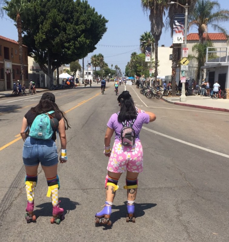CicLAvia opened two+ miles of Wilmington streets yesterday. Photos by Joe Linton/Streetsblog L.A.