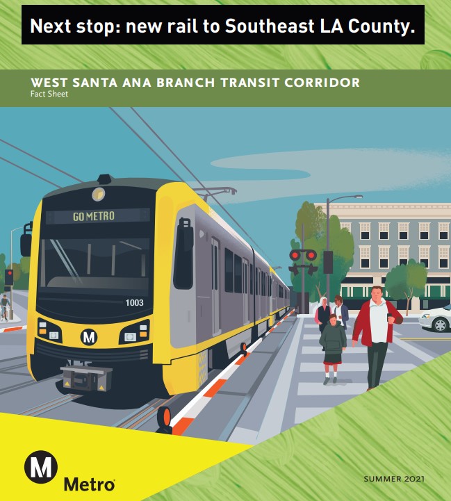 Metro West Santa Ana Bracnch graphic