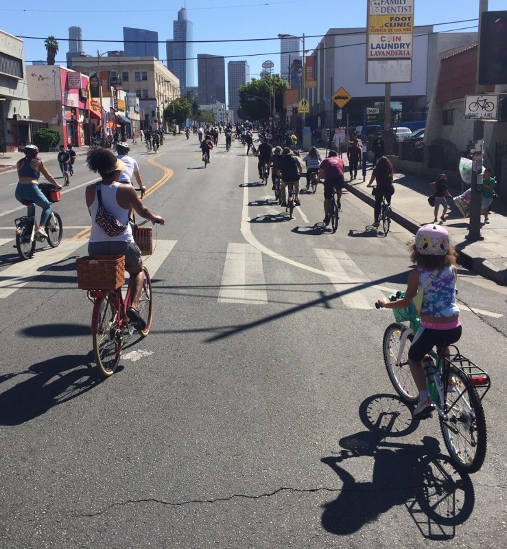 CicLAvia returned to its popular Heart of L.A. route last Sunday. Photos by Joe Linton/Streetsblog L.A.