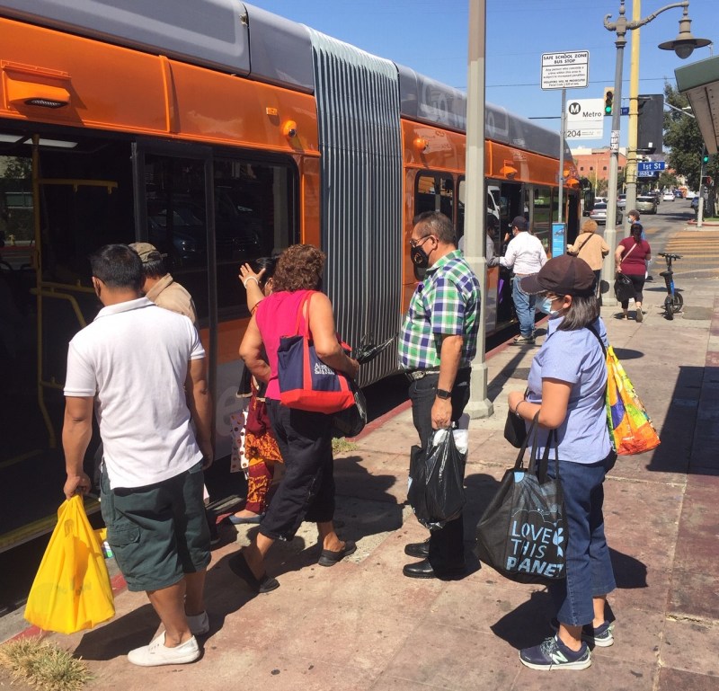 Recently Metro buses have been crowded, late, and unreliable. Photo by Joe Linton/Streetsblog L.A.