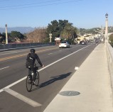 The city has failed to complete the North Spring Street Bridge project as approved, due to Councilmember Cedillo removing bike lanes from the construction contract. Photo by Joe Linton/Streetsblog