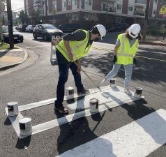 Photo from Crosswalk Collective L.A.'s How to Paint a Crosswalk page