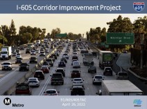 This week a few new 605 Freeway Corridor Improvement Project details have been announced