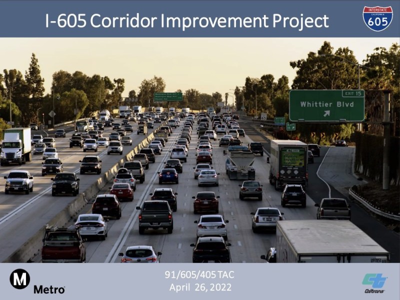 This week a few new 605 Freeway Corridor Improvement Project details have been announced