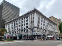 An older building in San Diego. Cities didn't use to build so much parking. Photo by David Barboza