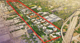 Rendering of what 'the Ditch' could look like after it's developed to 'stitch the city back together.'