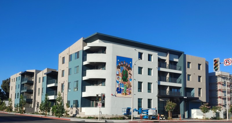 Plaza Ortiz 1, on Valley Boulevard in El Monte, CA. Credit: Chris Greenspon/Streetsblog