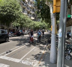 Barcelona is a great place to get around on foot, bike, and transit. Photos by Joe Linton/Streetsblog