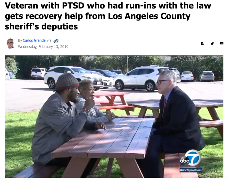 In 2019, Jermaine Petit and his mother, Charlotte Blackwell, sat down with ABC7's Carlos Granda to talk about his mental health issues and the many run-ins he'd had with law enforcement before he was able to get help and access to supportive housing. Petit was shot by LAPD at Bronson and King on July 18.